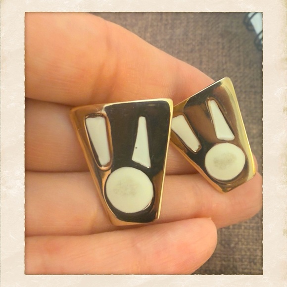 Vintage Retro Mod Unsigned Monet Pendant Necklace and Clip On Earring Set, New - Picture 5 of 5